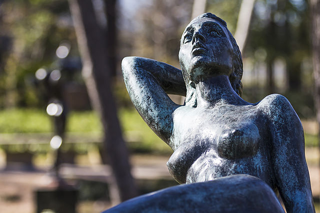 The "Reclining Nude" Statue in the Umlauf Garden