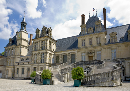Fontainebleau castle-main court