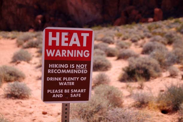 las veags heat warning
