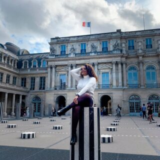 tiana thompson of where tiana travels at palais royal in paris