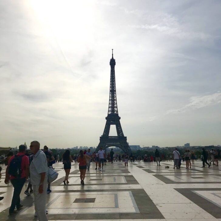 the eiffel tower from place du trocadero