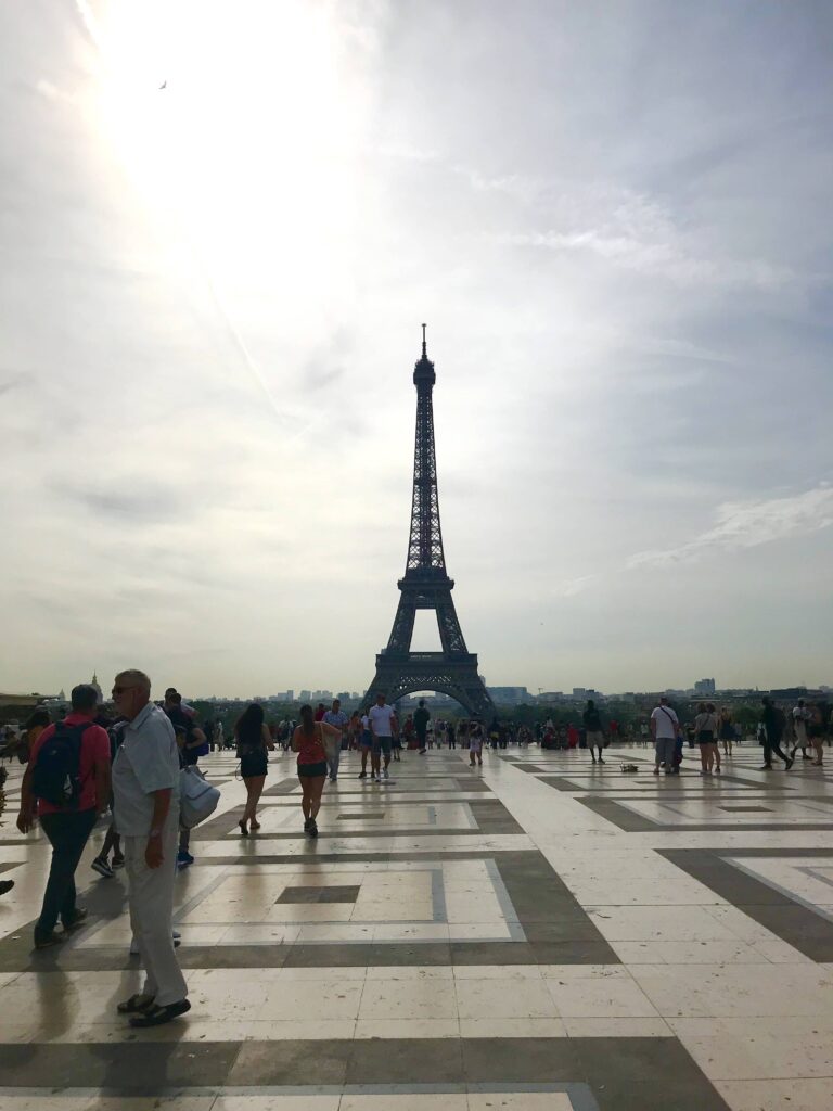 the eiffel tower from place du trocadero