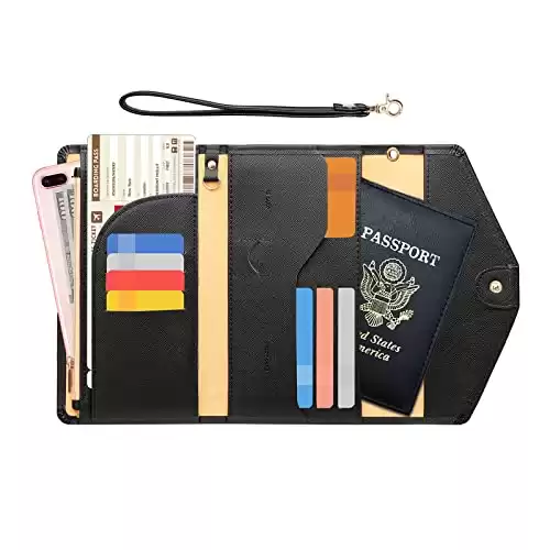 ZOPPEN Passport Holder & RFID-Blocking Travel Wallet