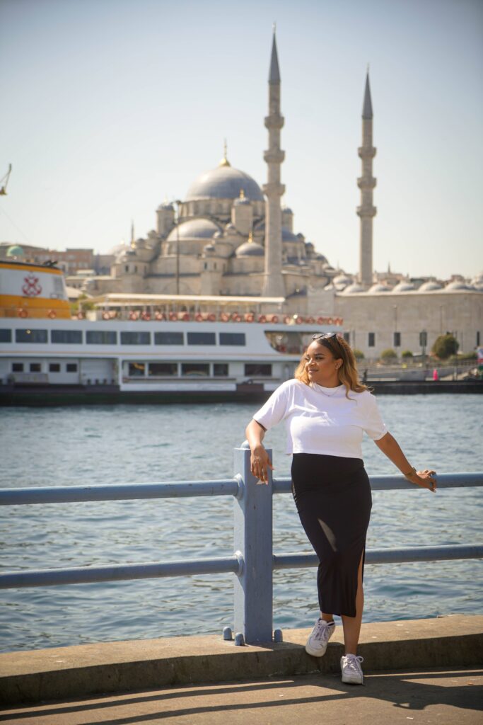 me at blue mosque bridge istanbul