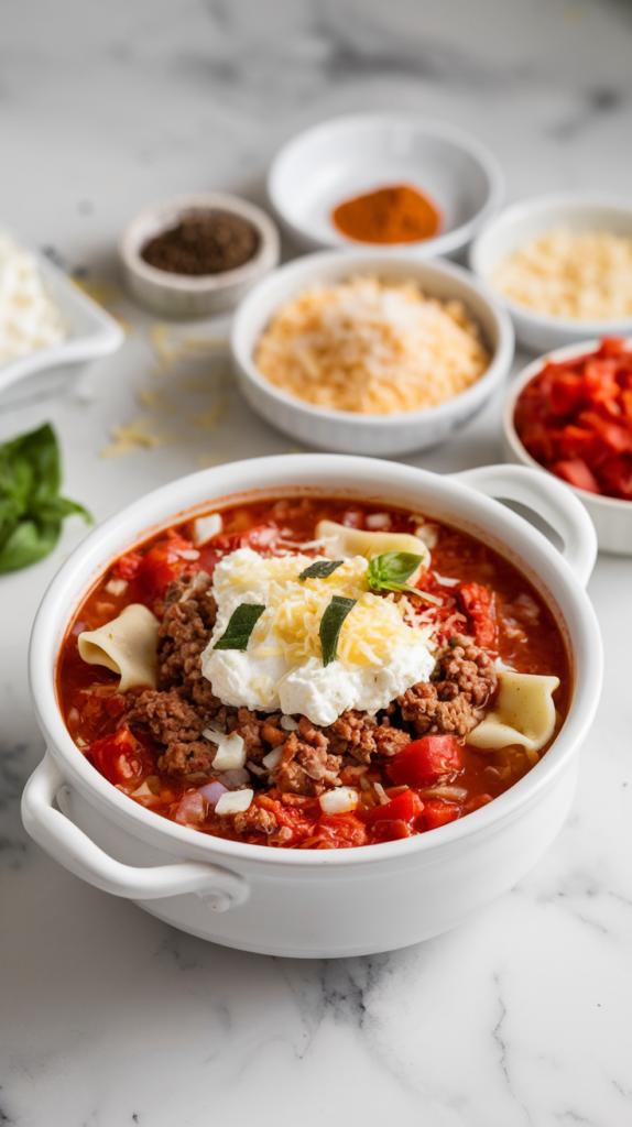 Lasagna Soup