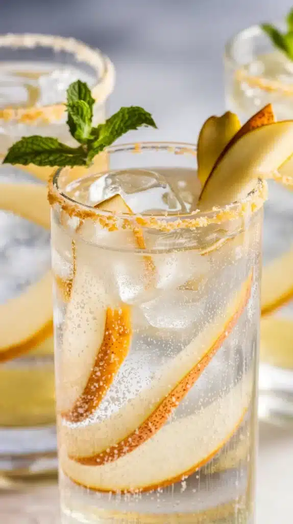 Pear and Ginger Prosecco Sparkler