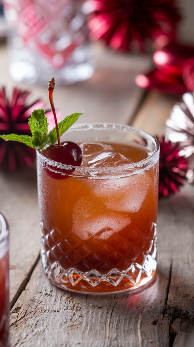 Cherry Vanilla Bourbon Smash