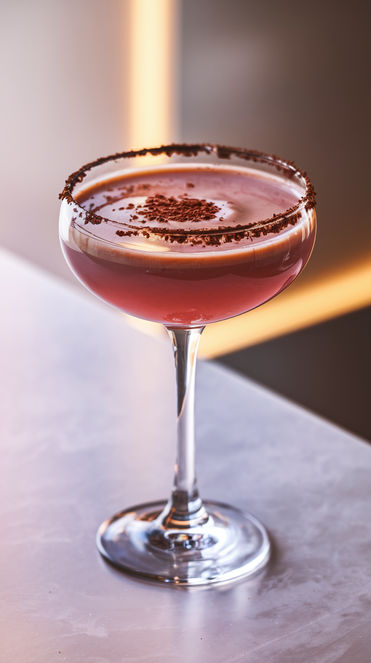 Chocolate-Covered Raspberry Martini