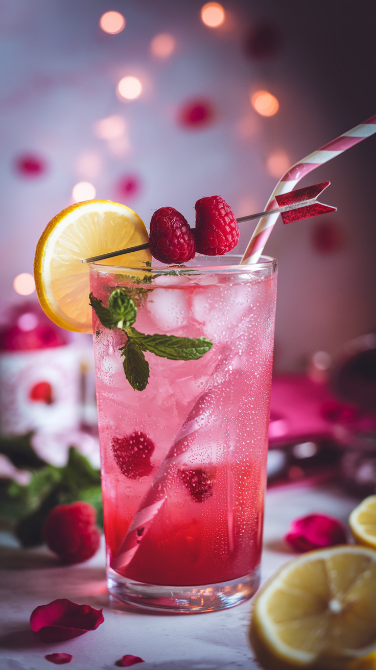 Cupid’s Spiked Raspberry Lemonade