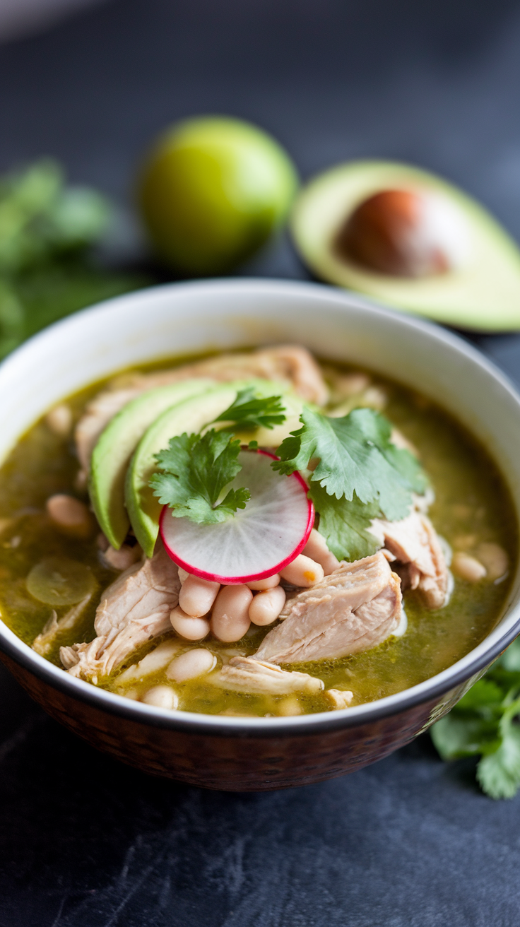 Pork Pozole Verde (Green Chile Pork Stew)