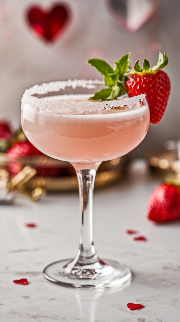 Strawberries & Cream Martini