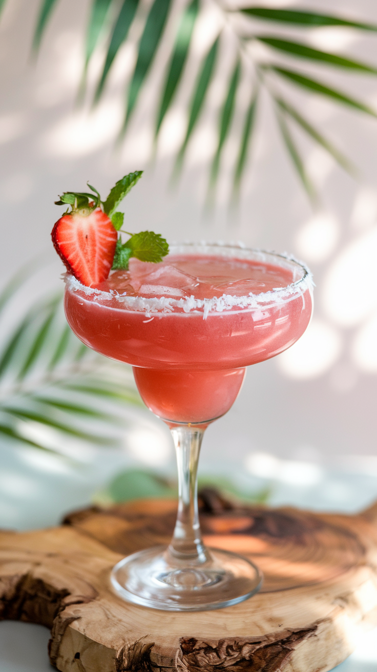 Strawberry Coconut Margarita