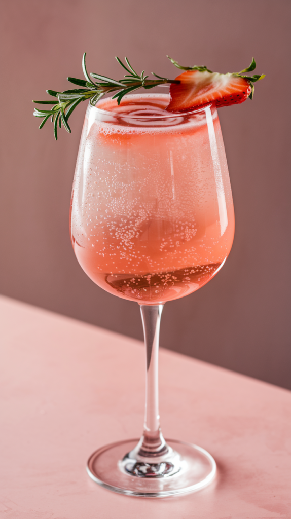 Strawberry Rosé Spritz