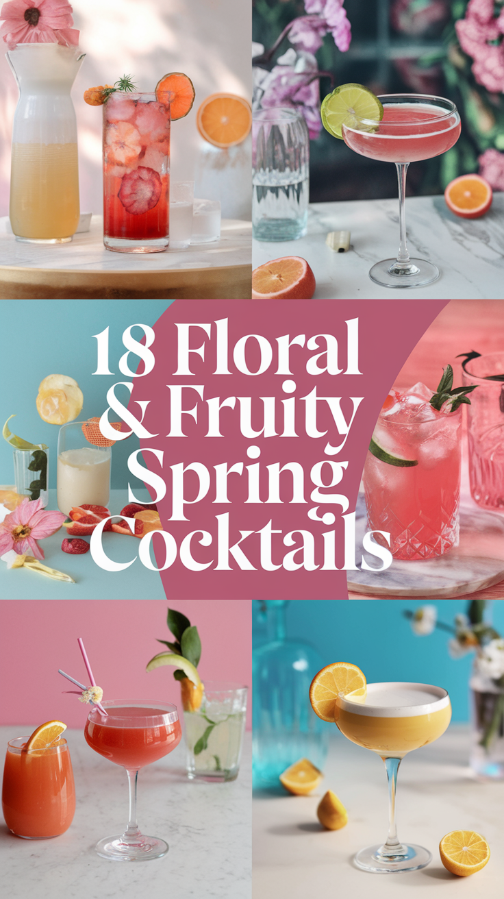 18 Floral & Fruity Spring Cocktails to Try