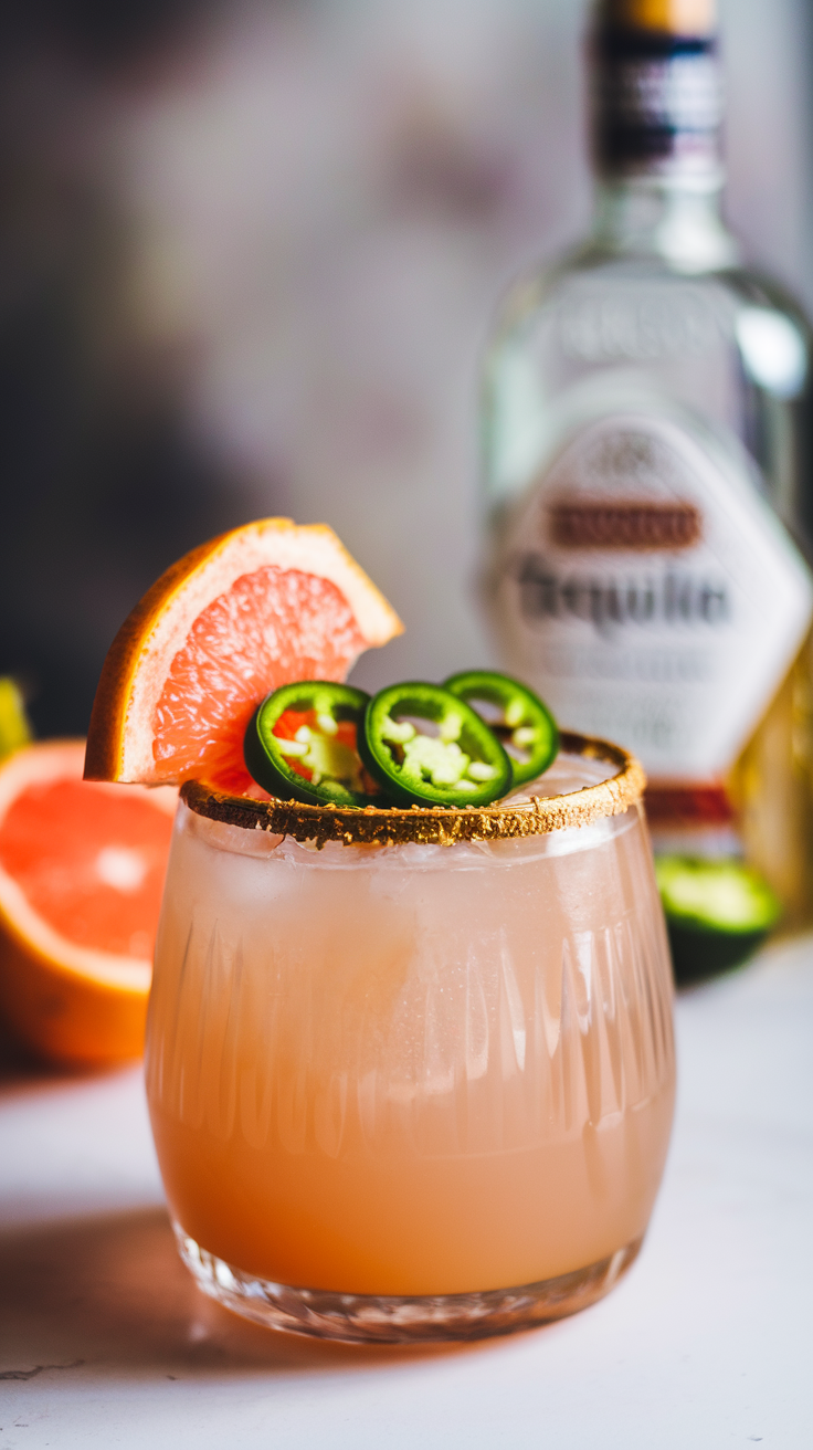 Spicy Paloma Cocktail