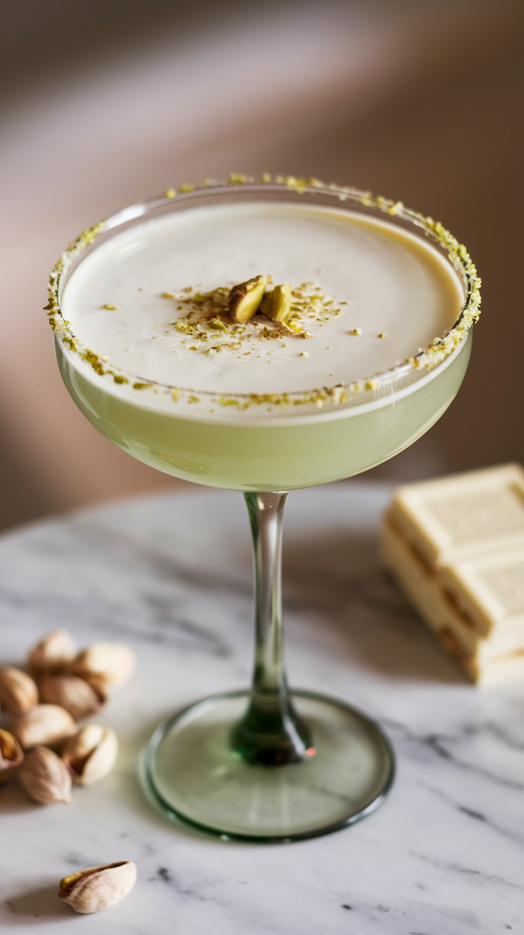 White Chocolate Pistachio Martini