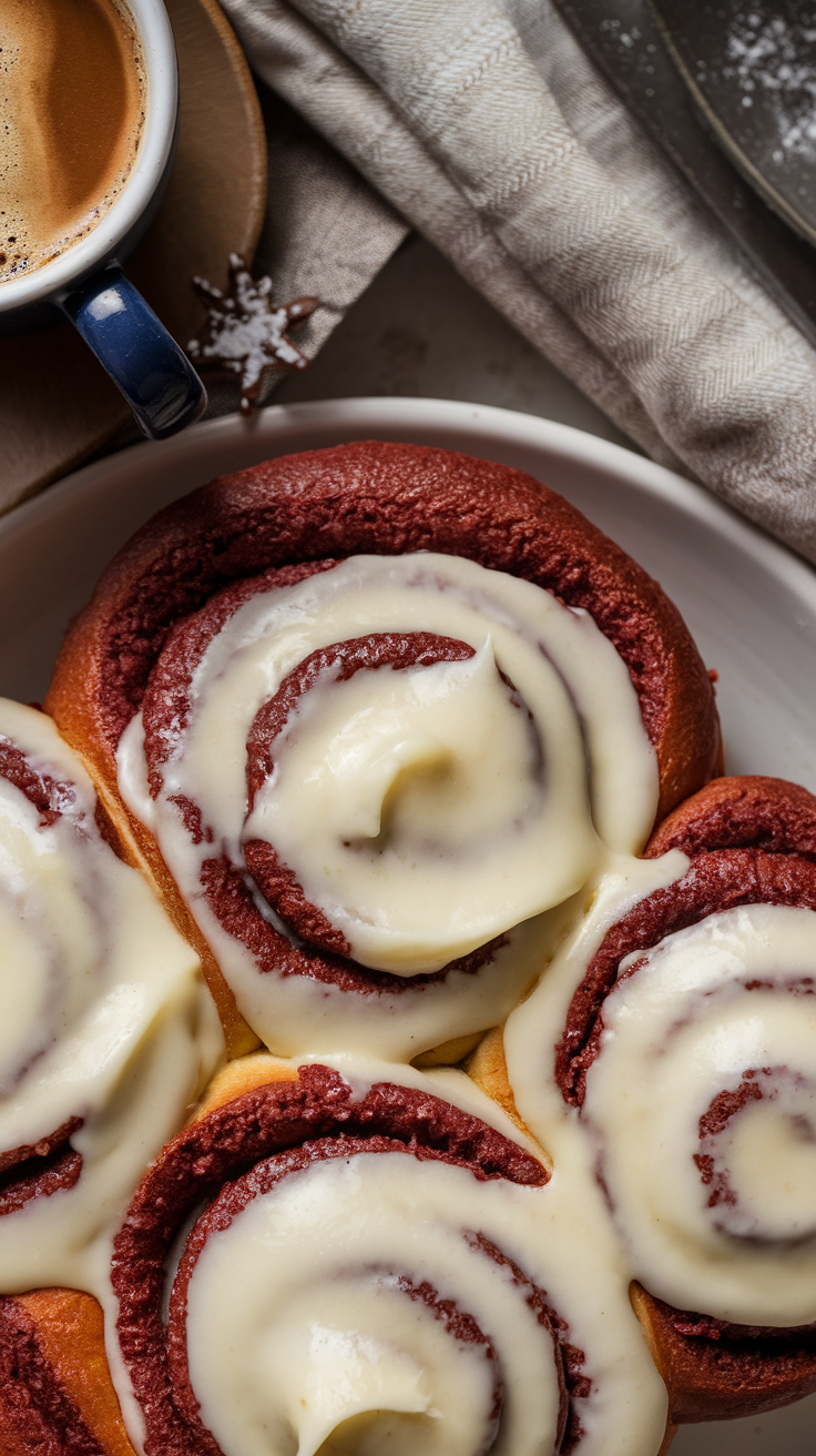 Red Velvet Cinnamon Roll