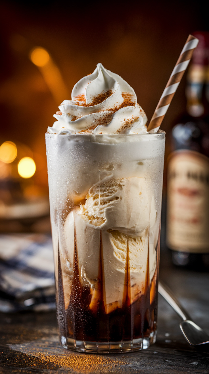 Spiced Rum Root Beer Float