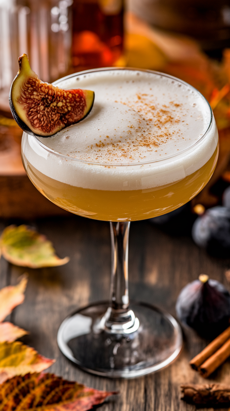 Spiced Fig Bourbon Sour