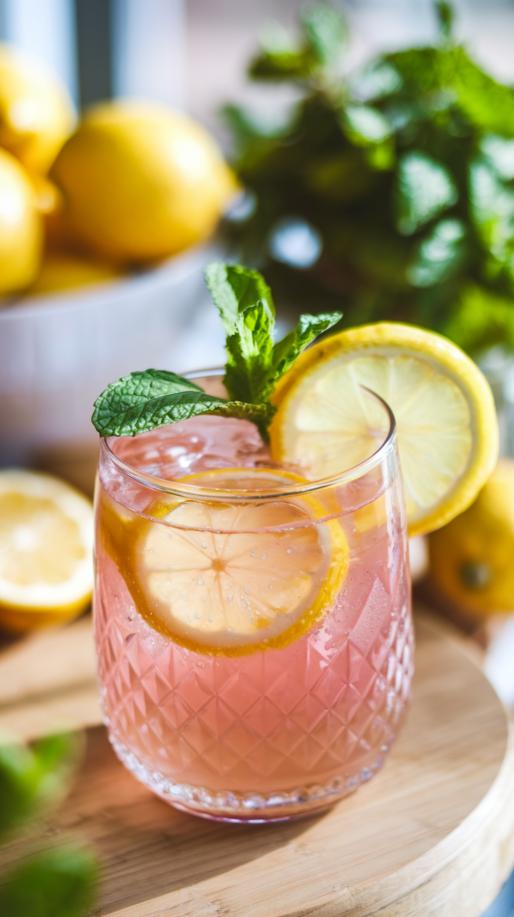 Spiked Pink Lemonade Cocktail