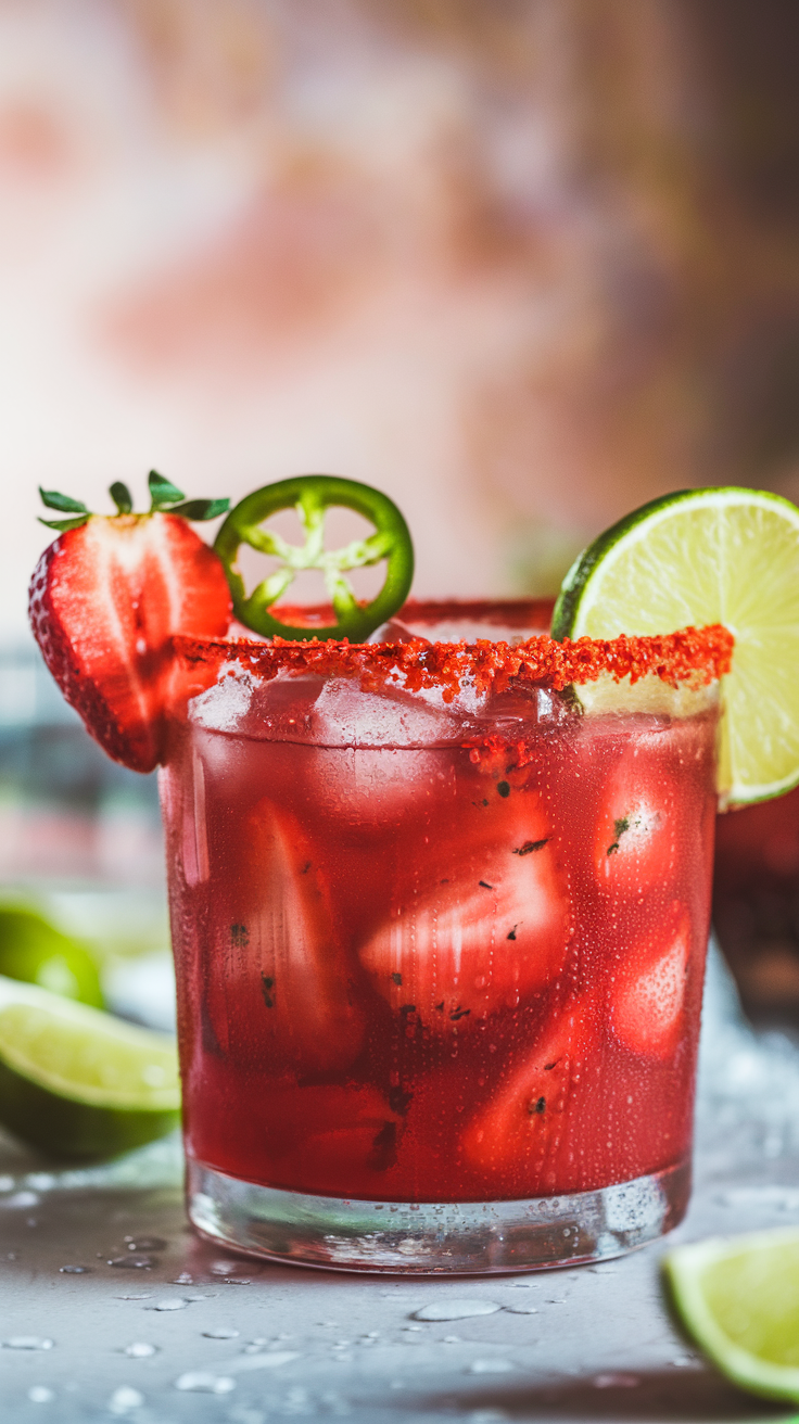 Spicy Strawberry Margarita