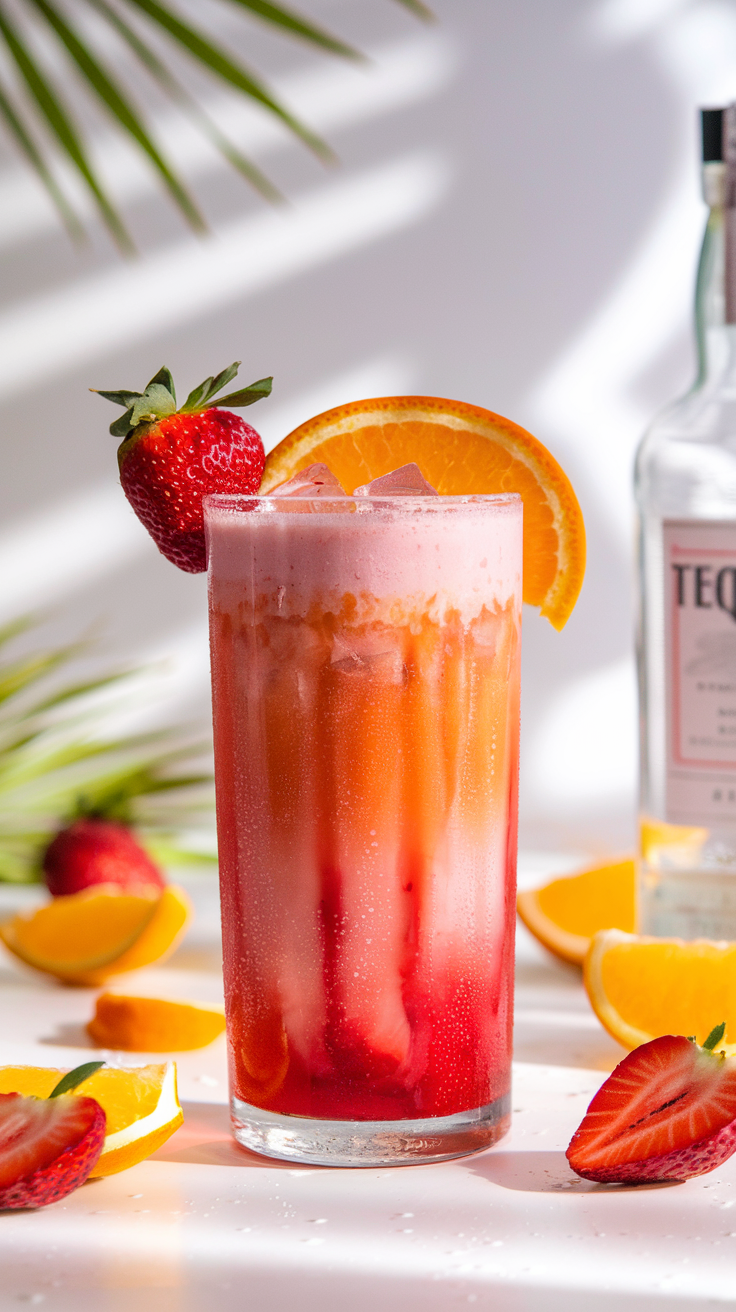 Strawberry Tequila Sunrise