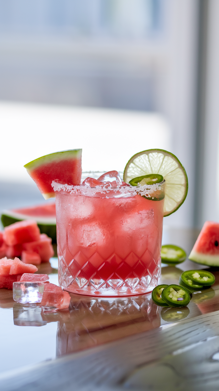 Watermelon Jalapeño Margarita