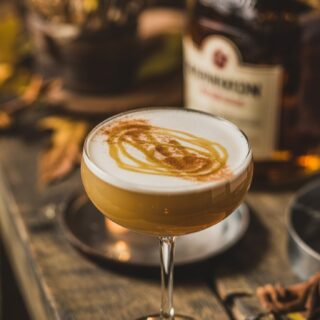 Brown Butter Bourbon Cider Flip