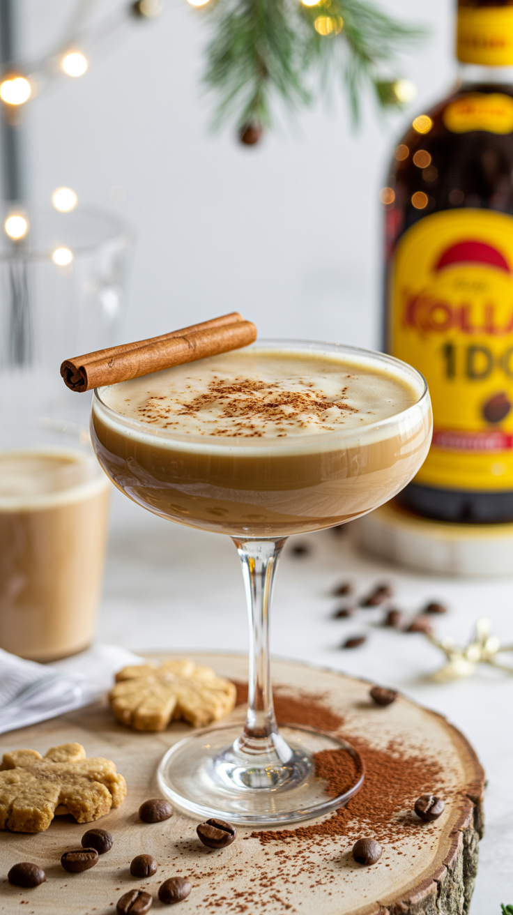 Eggnog Espresso Martini